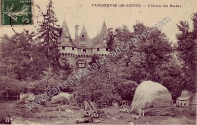 Carte postale ancienne Chateau des Roches — Vendeuvre-du-Poitou (Vienne)
