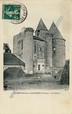Carte postale ancienne St Gervais les Trois Clochers — Saint Gervais les Trois (Vienne)