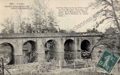Carte postale ancienne St Philibert du Pont Charrault — Chantonnay (Vendée)