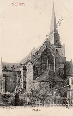 Carte postale ancienne L'Eglise — Aizenay (Vendée)