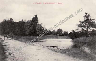 Carte postale ancienne L'Etang — Bournezeau (Vendée)