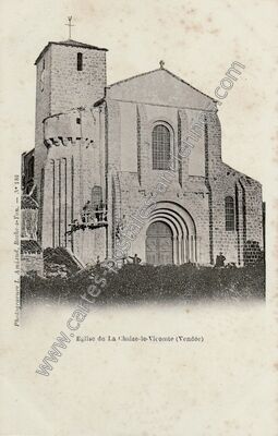 Carte postale ancienne Eglise — La Chaize-le-Vicomte (Vendée)