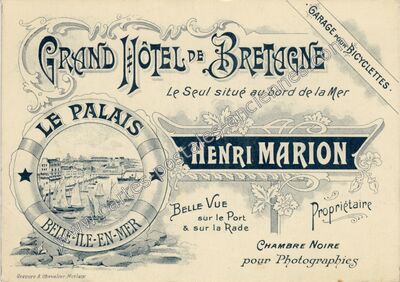 Carte postale ancienne Belle Ile en Mer — Champagné-les-Marais (Vendée)