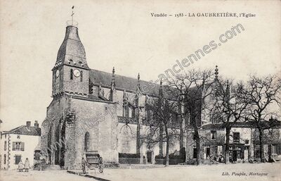 Carte postale ancienne L'Eglise — La Gaubretière (Vendée)