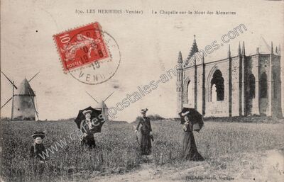 Carte postale ancienne La Chapelle sur le Mont des Alouettes — Les Herbiers (Vendée)