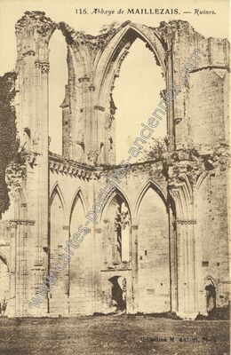 Carte postale ancienne Abbaye de Maillezais — Maillezais (Vendée)