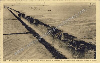 Carte postale ancienne Passage du Goa — Noirmoutier-en-l'Île (Vendée)