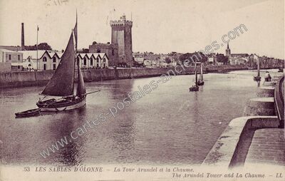Carte postale ancienne La Tour Arundel et la Chaume — Les Sables-d'Olonne (Vendée)