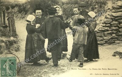 Carte postale ancienne Marais Vendeen — Saint-Gilles-Croix-de-Vie (Vendée)