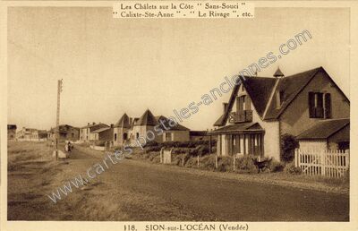 Carte postale ancienne Sion l'Ocean — Saint-Hilaire-de-Riez (Vendée)