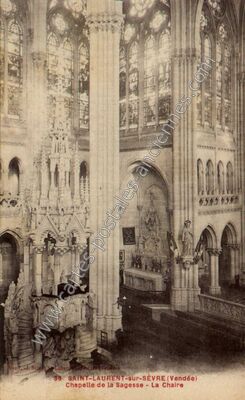 Carte postale ancienne Chapelle de la Sagesse - La Chaire — Saint-Laurent-sur-Sèvre (Vendée)