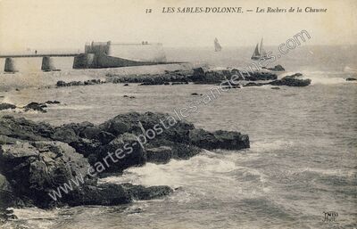 Carte postale ancienne La Chaume — Les Sables-d'Olonne (Vendée)