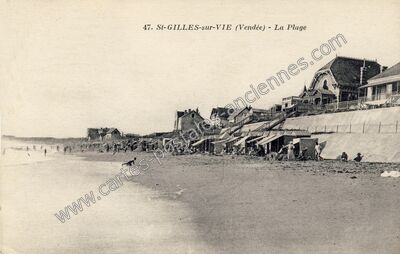 Carte postale ancienne St Gilles sur Vie — Saint-Gilles-Croix-de-Vie (Vendée)