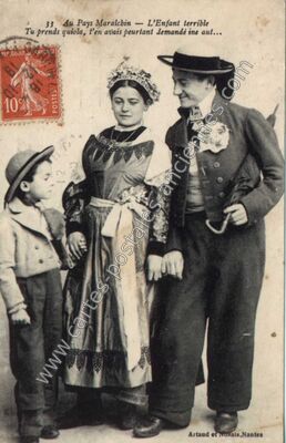 Carte postale ancienne Pays Maraichin — Non Localisée (Vendée)