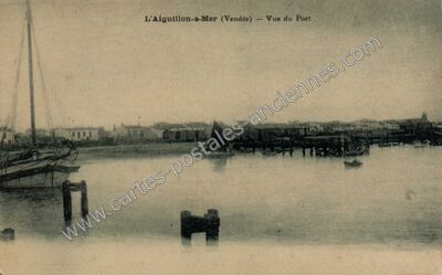 Carte postale ancienne Vue du Port — L'Aiguillon-sur-Mer (Vendée)