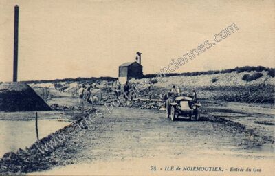 Carte postale ancienne Entrée du Goa — Barbâtre (Vendée)