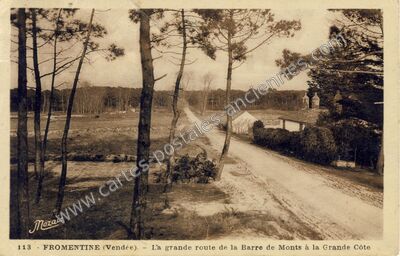 Carte postale ancienne Fromentine — La Barre-de-Monts (Vendée)