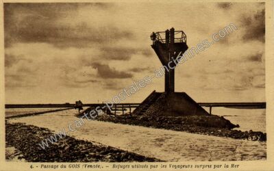 Carte postale ancienne Le Gois — Beauvoir-sur-Mer (Vendée)