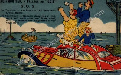 Carte postale ancienne Le Gois — Beauvoir-sur-Mer (Vendée)