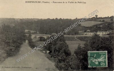 Carte postale ancienne Panorama de la Vallée du Petit-Lay — Bournezeau (Vendée)