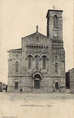 Carte postale ancienne L'Eglise — La Bruffière (Vendée)