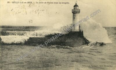 Carte postale ancienne Belle Ile en Mer — Le Palais (Morbihan)