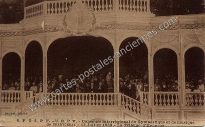Carte postale ancienne Concours interrégional de Gymnastique et de musique — Chantonnay (Vendée)