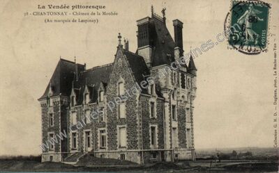 Carte postale ancienne Château de la Mouhée — Chantonnay (Vendée)