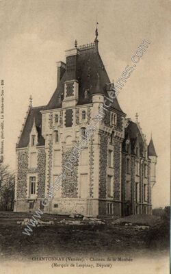 Carte postale ancienne Château de la Mouhée (Marquis de Lespinay, Député) — Chantonnay (Vendée)