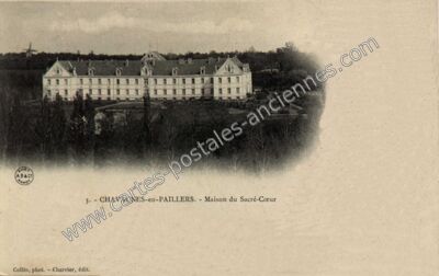 Carte postale ancienne Maison du Sacré-Cœur — Chavagnes-en-Paillers (Vendée)