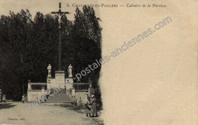 Carte postale ancienne Calvaire de la Paroisse — Chavagnes-en-Paillers (Vendée)