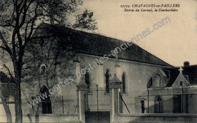 Carte postale ancienne Entrée du Carmel, la Fouchardière — Chavagnes-en-Paillers (Vendée)