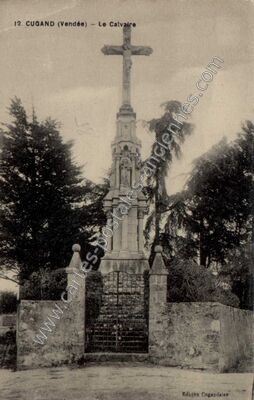 Carte postale ancienne Le Calvaire — Cugand (Vendée)