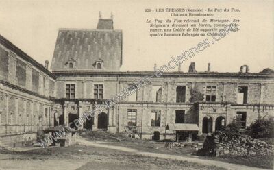 Carte postale ancienne Le Puy du Fou, Château Renaissance — Les Epesses (Vendée)
