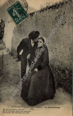 Carte postale ancienne Le Maralchinage — Challans (Vendée)