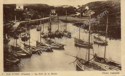 Carte postale ancienne Le Port de la Meule — L'Île-d'Yeu (Vendée)