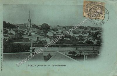 Carte postale ancienne Vue Générale — Luçon (Vendée)