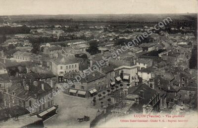 Carte postale ancienne Vue générale — Luçon (Vendée)