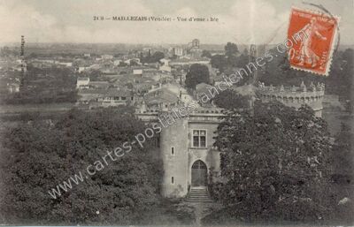 Carte postale ancienne Vue d'ensemble — Maillezais (Vendée)