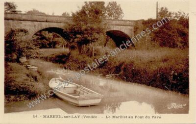 Carte postale ancienne Mareuil sur Lay — Mareuil-sur-Lay-Dissais (Vendée)