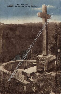Carte postale ancienne La Chaire du Bienheureux — Mervent (Vendée)