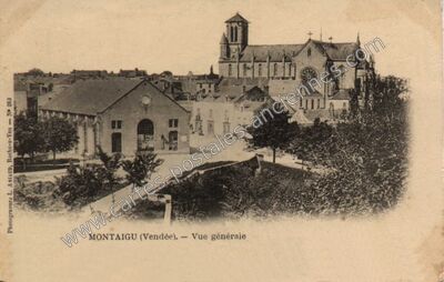Carte postale ancienne Vue générale — Montaigu (Vendée)