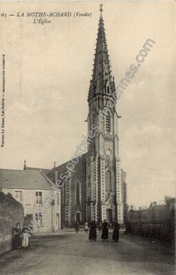 Carte postale ancienne L'Église — La Mothe Achard (Vendée)