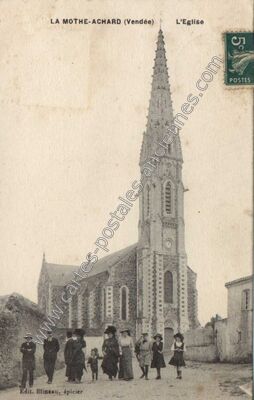 Carte postale ancienne L'Eglise — La Mothe Achard (Vendée)