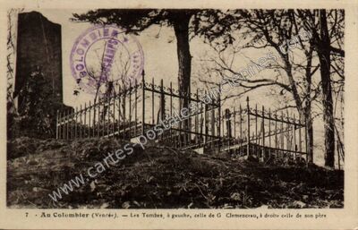Carte postale ancienne Au Colombier — Mouchamps (Vendée)
