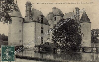 Carte postale ancienne Le Château de la Cantaudière — Moutiers-les-Mauxfaits (Vendée)