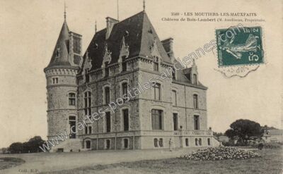 Carte postale ancienne Château de Bois-Lambert — Moutiers-les-Mauxfaits (Vendée)