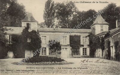 Carte postale ancienne Les Châteaux de la Vendée — Nieul-sur-l'Autise (Vendée)