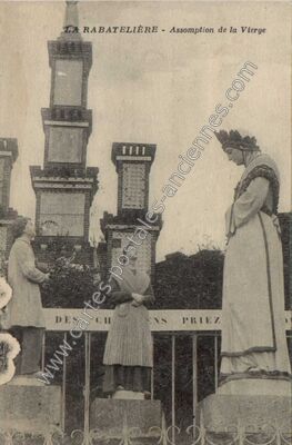 Carte postale ancienne Assomption de la Vierge — La Rabatelière (Vendée)