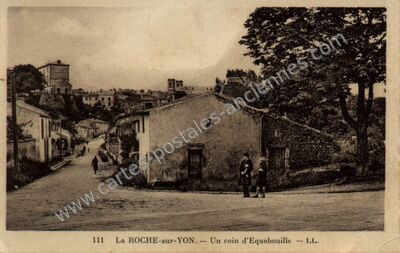 Carte postale ancienne Un coin d'Equebouille — La Roche-sur-Yon (Vendée)